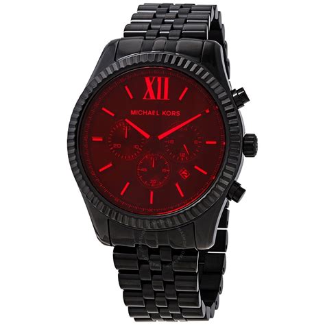 michael kors red automatic watch|Michael Kors smartwatch for men.